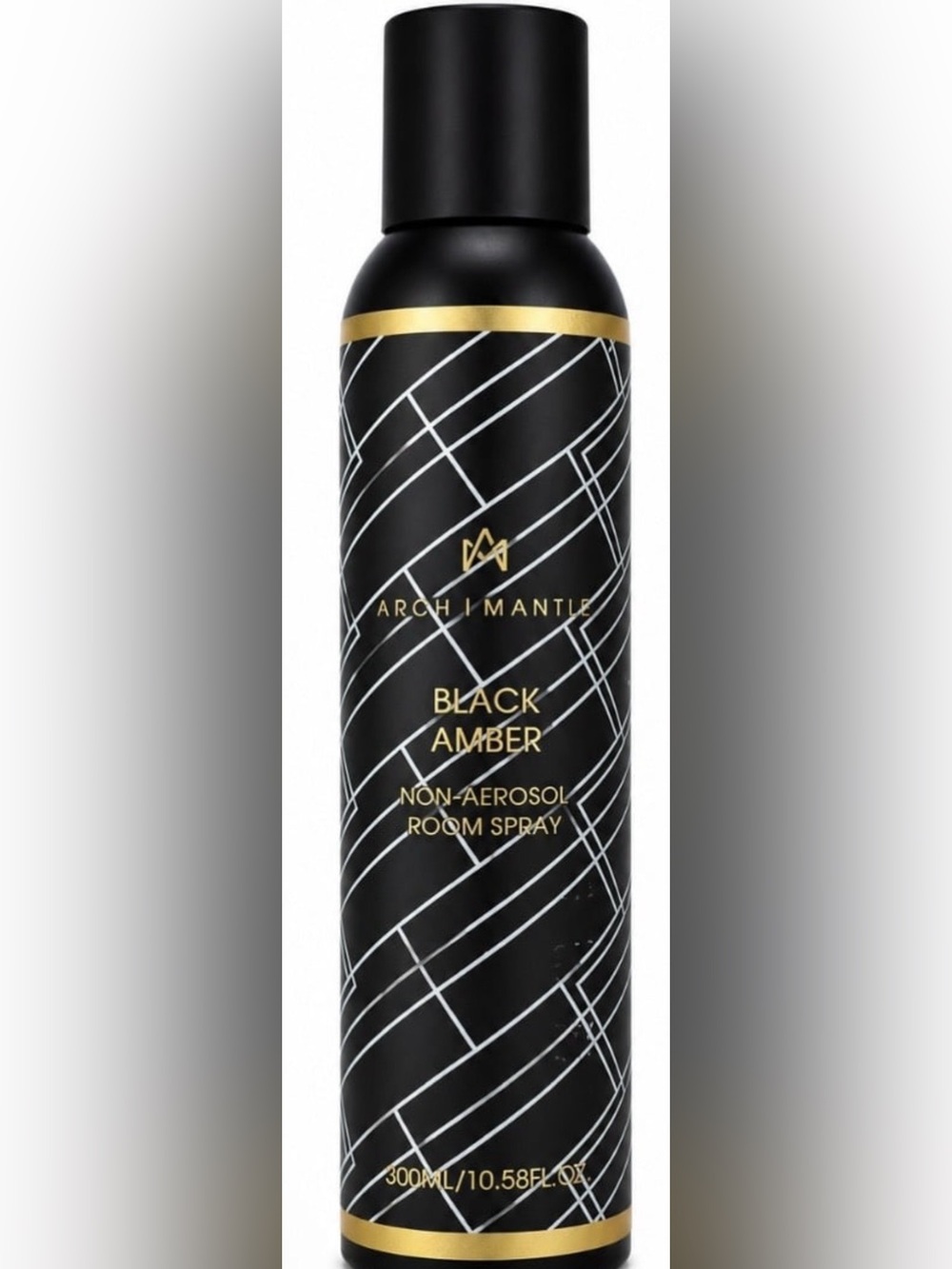 Arch & Mantle Black Amber Non-Aerosol Room Spray - Black & Gold